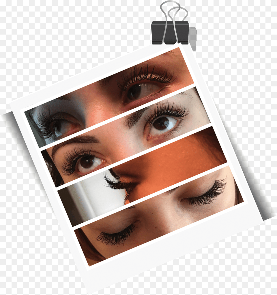 Polaroid Eyelashes Vanity In London, Art, Collage, Adult, Female Png