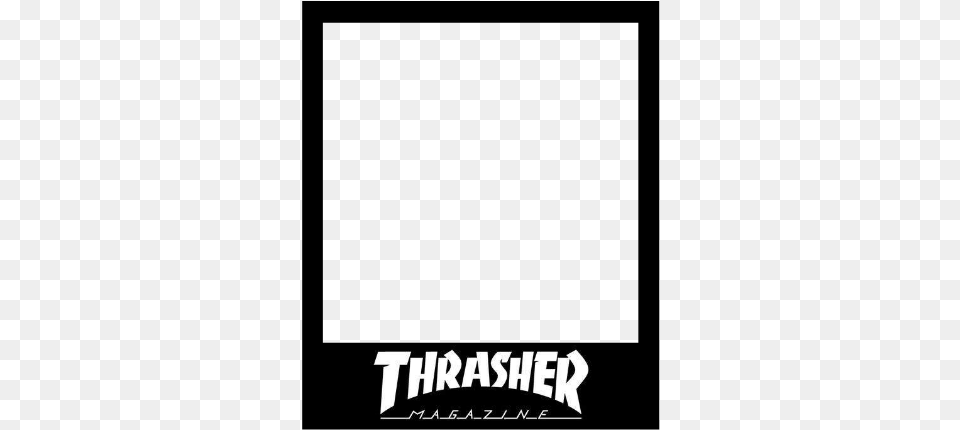 Polaroid Frame Thrasher Magazine, Logo, Text Free Png Download