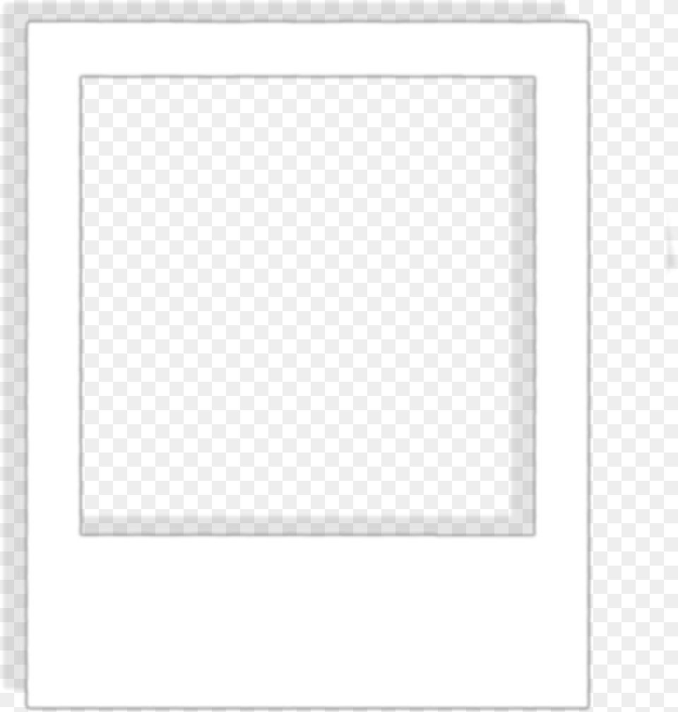 Polaroid Frame White Square Freetoedit Remixit Remixme, Electronics, Screen, Blackboard, Computer Hardware Free Png