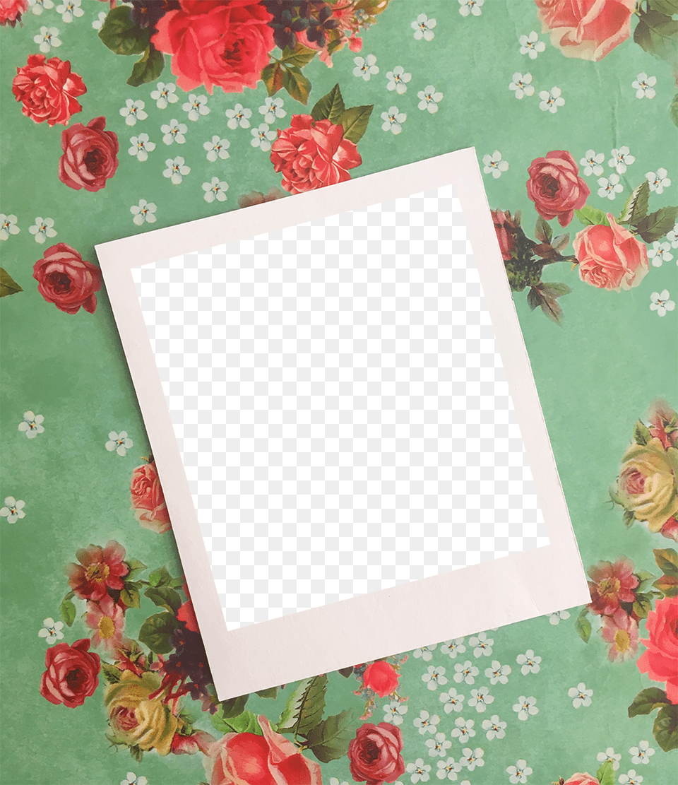 Polaroid Frame With Background Polaroid, Envelope, Greeting Card, Mail, Flower Free Transparent Png