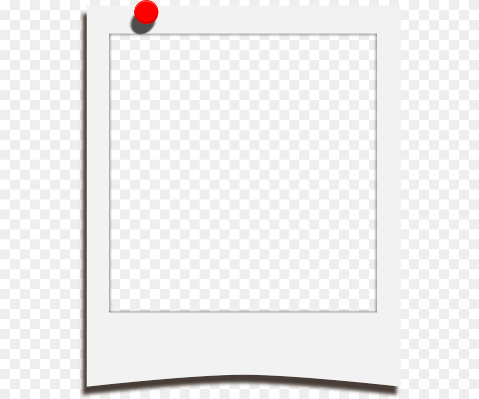 Polaroid Frame With Pin, Screen, Electronics, White Board, Blackboard Free Transparent Png