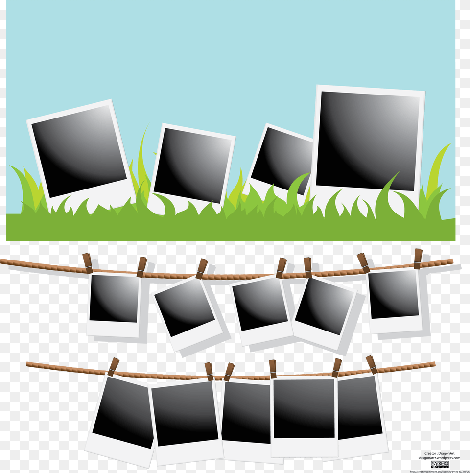 Polaroid Frames Vector Set Vector Clip Polaroid Frame, Computer Hardware, Electronics, Hardware, Monitor Png Image