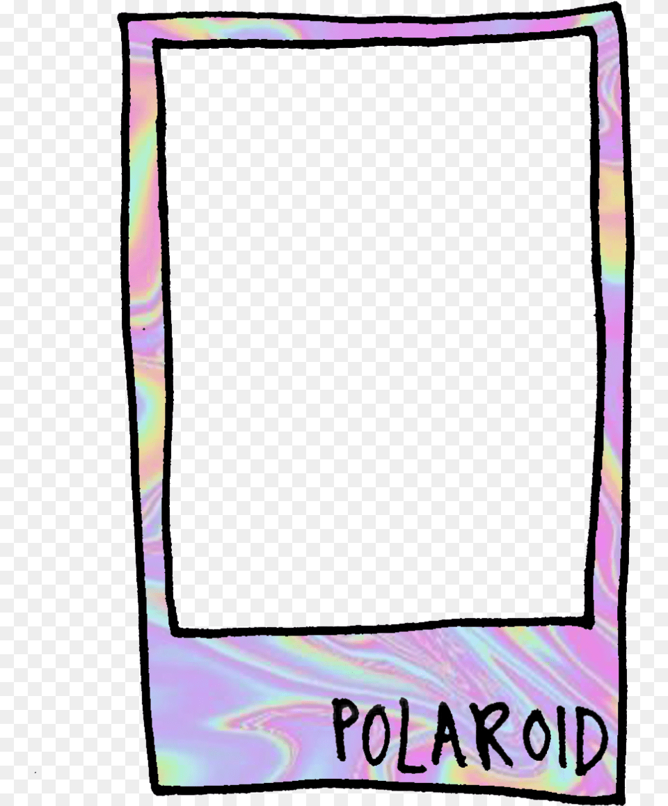 Polaroid Holographic Holo Sticker Freetoedit, Purple, Blackboard, Home Decor Free Png Download