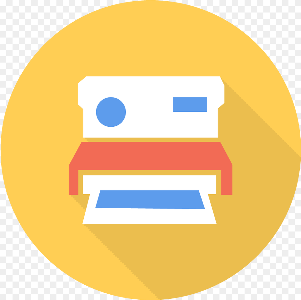 Polaroid Icon Flat Polaroid Icon, Disk Free Transparent Png