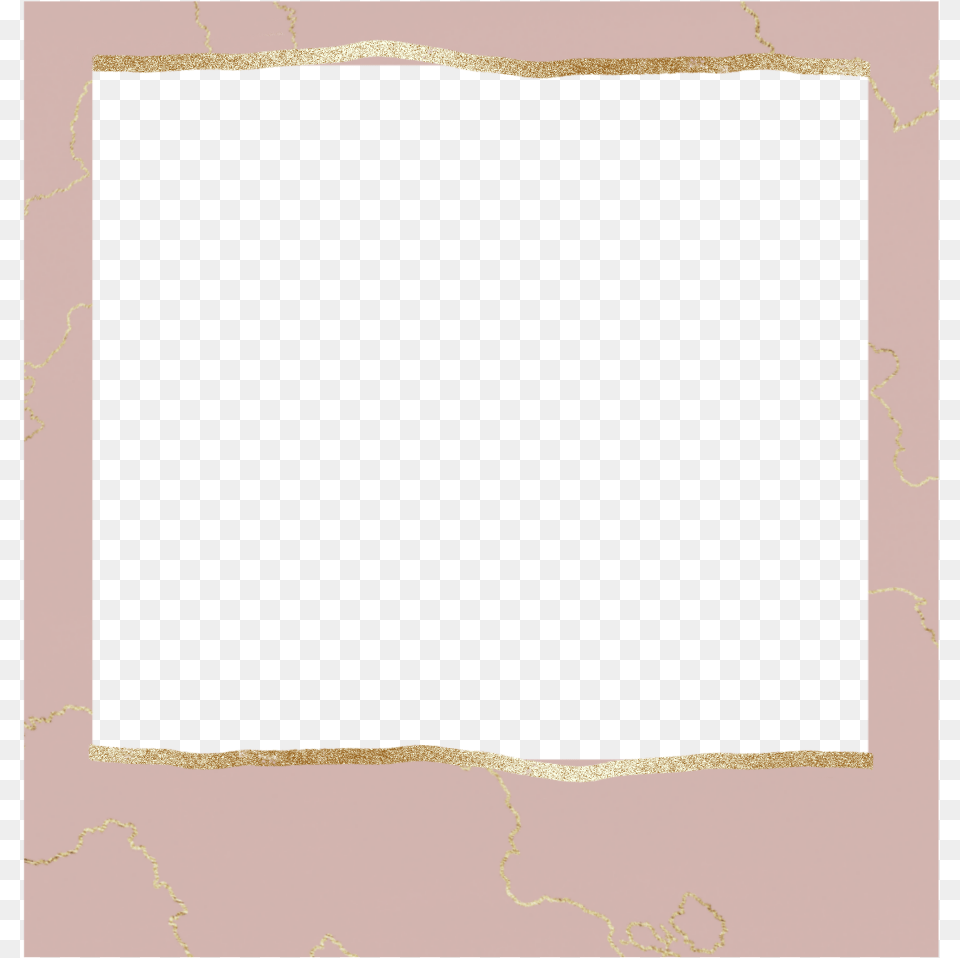 Polaroid Instagram Gold Pretty Pink Border Ivory, Blackboard, Home Decor Free Png Download