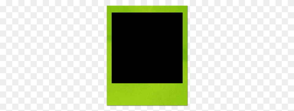 Polaroid Picture Frame Effect, Green, Blackboard, Electronics, Screen Free Png Download
