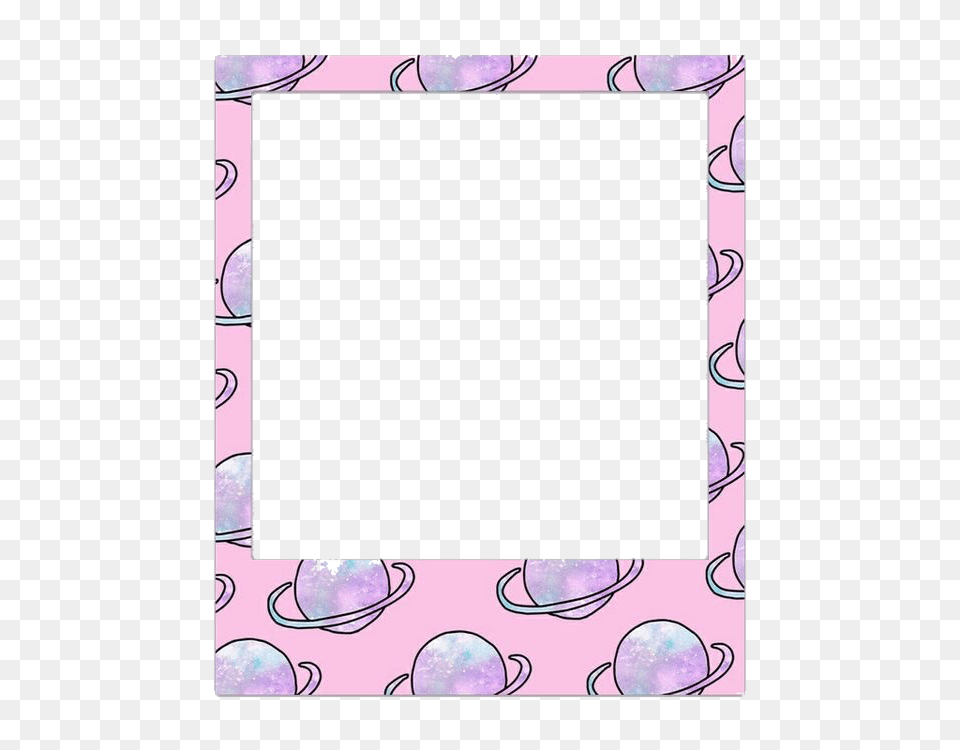 Polaroid Space Pastel Frame Freetoedit, Art, Purple, Blackboard Png Image