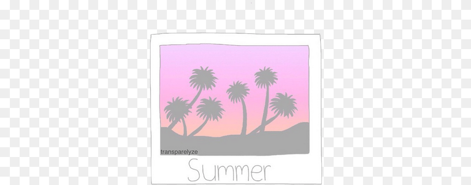 Polaroid Discovered By Vic Overlays Summer, Art, Painting, Plant, Tree Free Transparent Png
