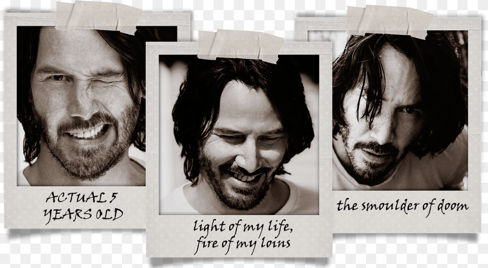 Polaroids Collage, Adult, Art, Beard, Face Free Png