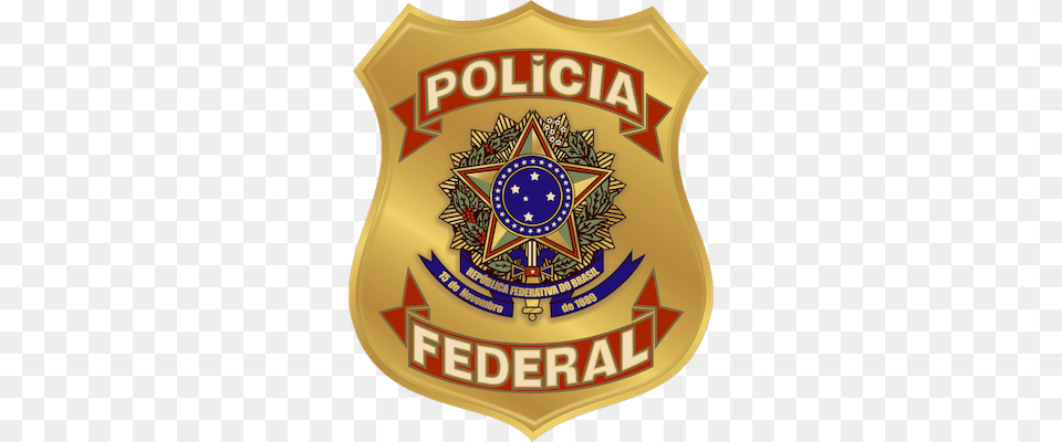 Polcia Federal Logo Policia Federal, Badge, Symbol, Food, Ketchup Free Png