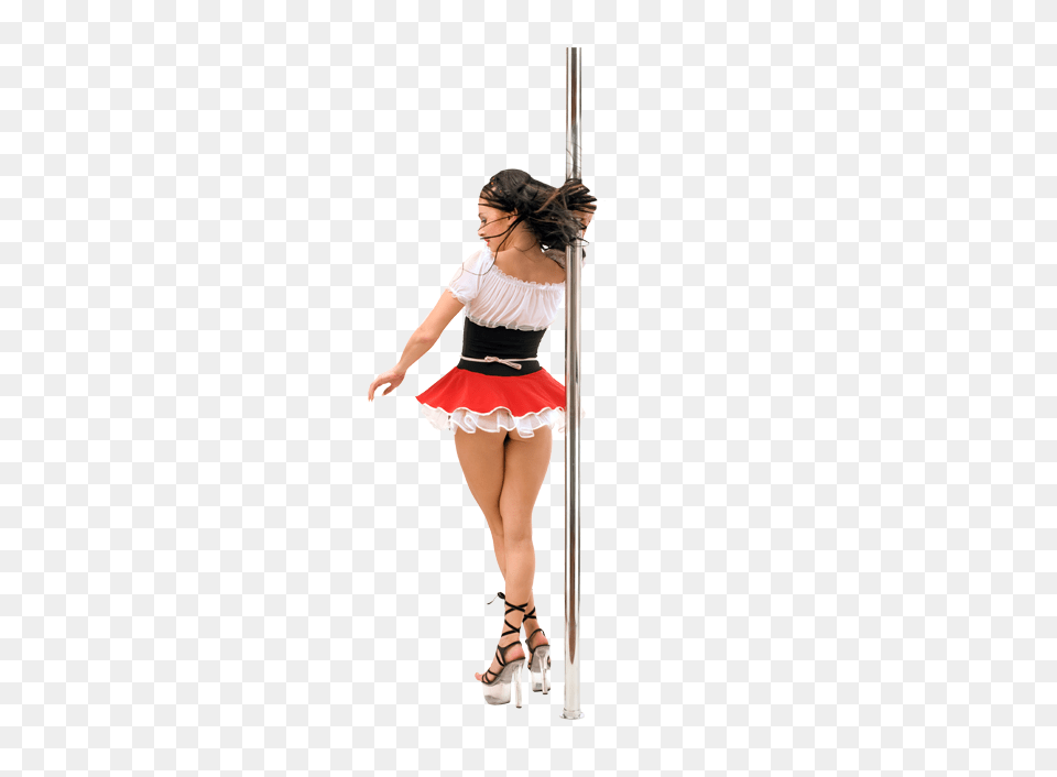 Pole Dance, High Heel, Clothing, Skirt, Shoe Free Png Download