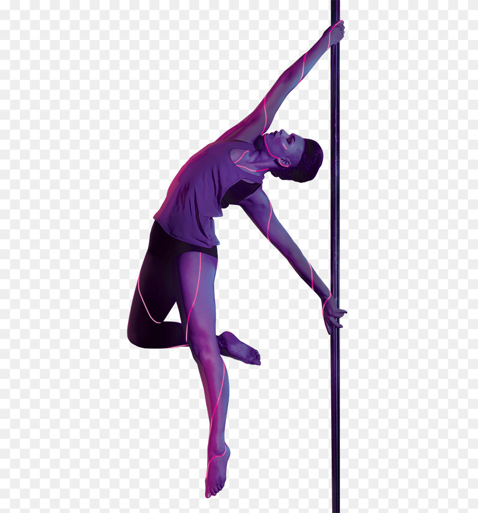 Pole Dance, Purple, Dancing, Person, Leisure Activities Png Image