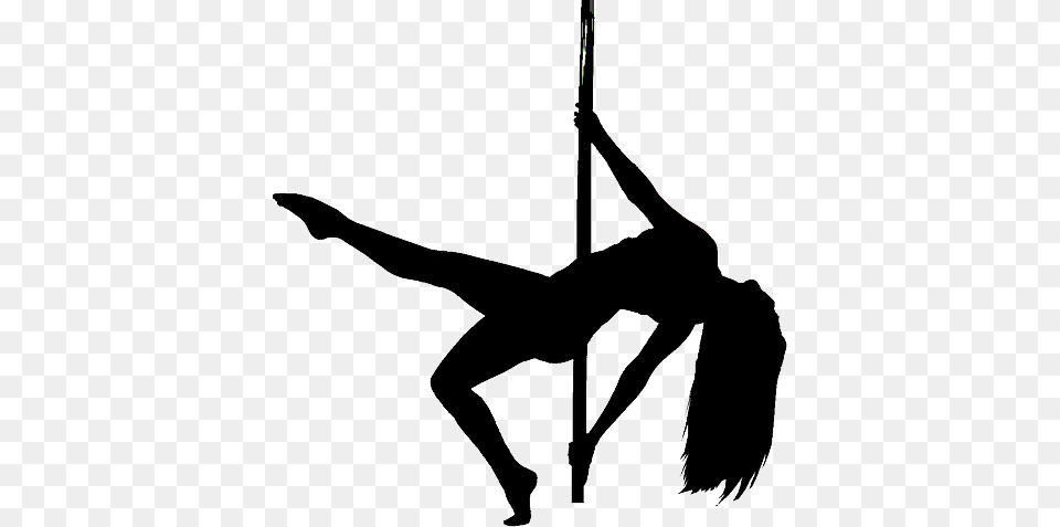 Pole Dance, Silhouette, Acrobatic, Animal, Canine Png