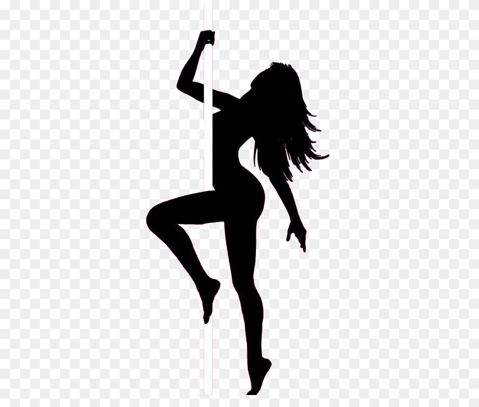 Pole Dance, Silhouette, Adult, Dancing, Female Free Png