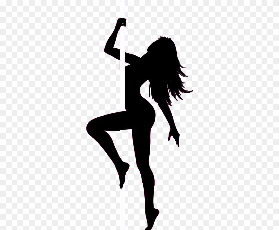 Pole Dance Pole Dancer Silhouette, Dancing, Leisure Activities, Person, Adult Free Transparent Png