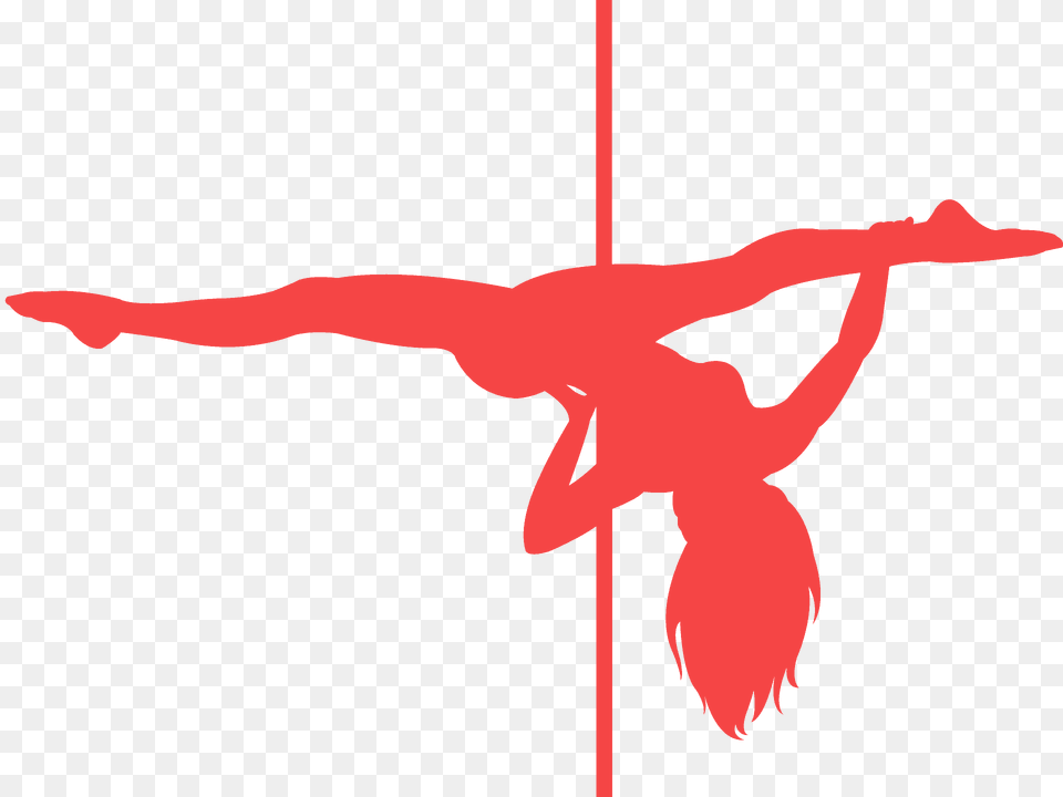 Pole Dancer Silhouette, Acrobatic Free Png Download