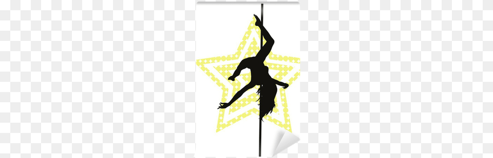 Pole Dancer Woman On Star Background Wakeboarding, Acrobatic, Adult, Female, Person Free Png Download
