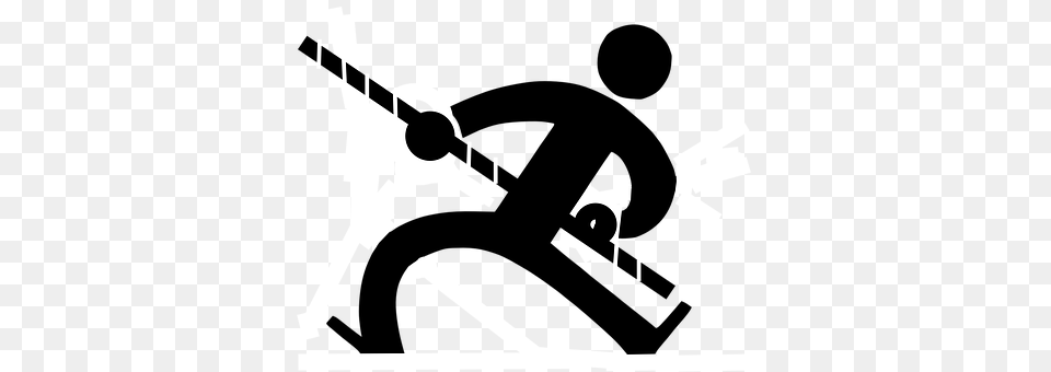 Pole Vault Stencil, People, Person Free Png Download