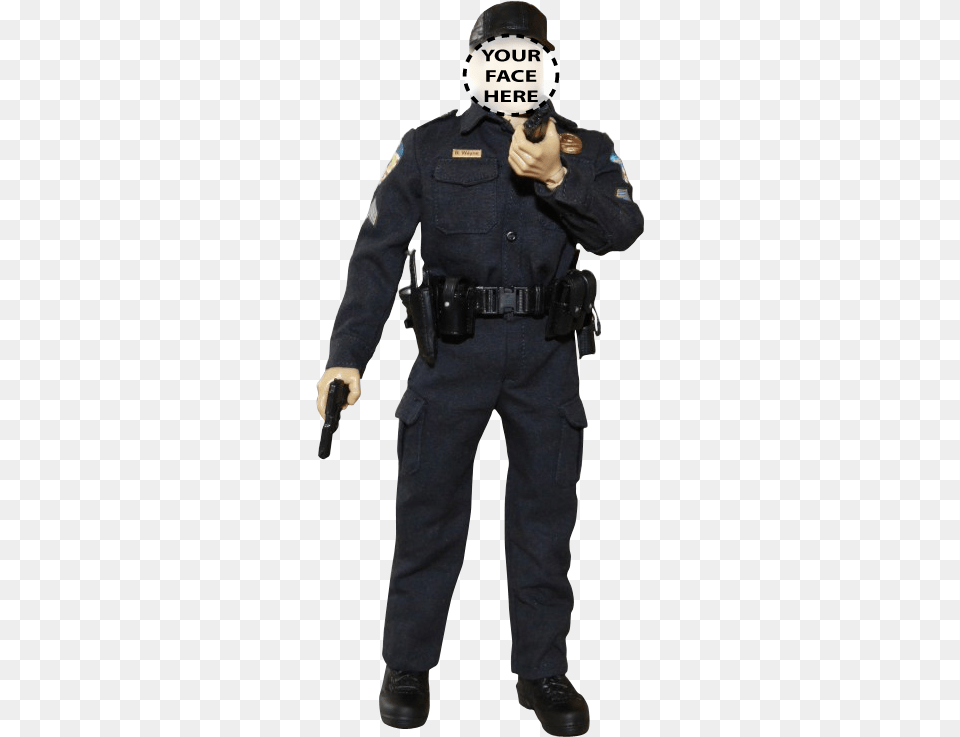 Police 12 Inch Figure With Your Face On It Commander Keyes Halo, Adult, Person, Man, Male Png