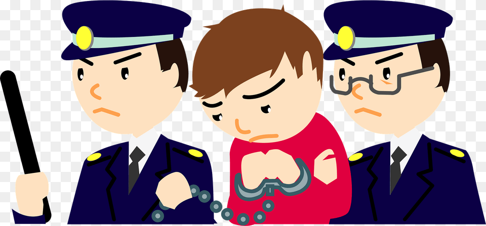 Police Are Arresting A Criminal Clipart, People, Person, Baby, Adult Free Png