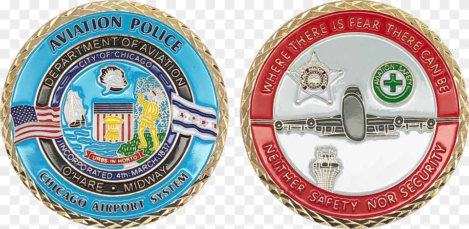 Police Aviation Coin, Badge, Logo, Symbol, Emblem Png Image