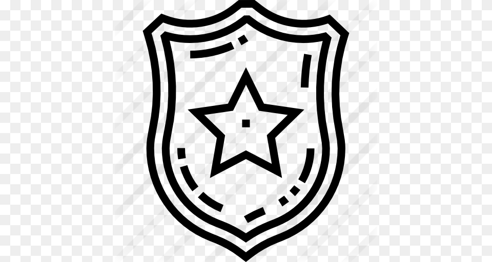Police Badge, Gray Free Transparent Png