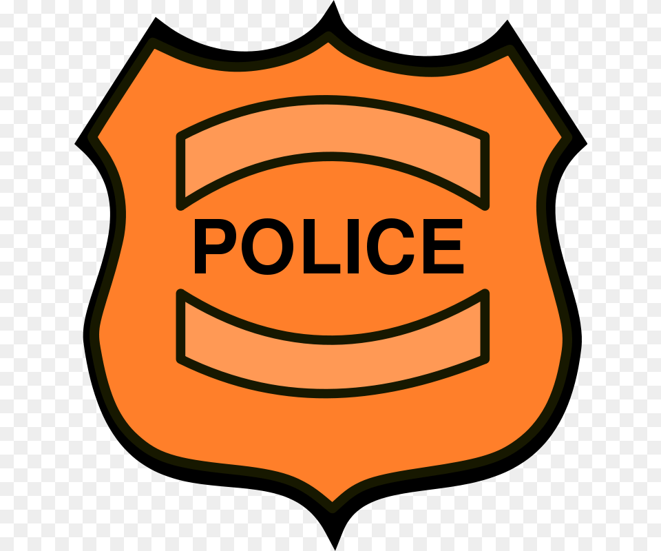 Police Badge Clip Art Free Clipart Of Police Badge, Logo, Symbol, Food, Ketchup Png Image
