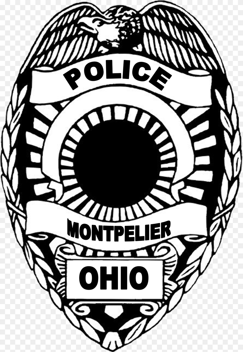 Police Badge Clipart Black And White Vector Files Blank Police Badge Clipart, Logo, Symbol, Person, Sticker Png Image