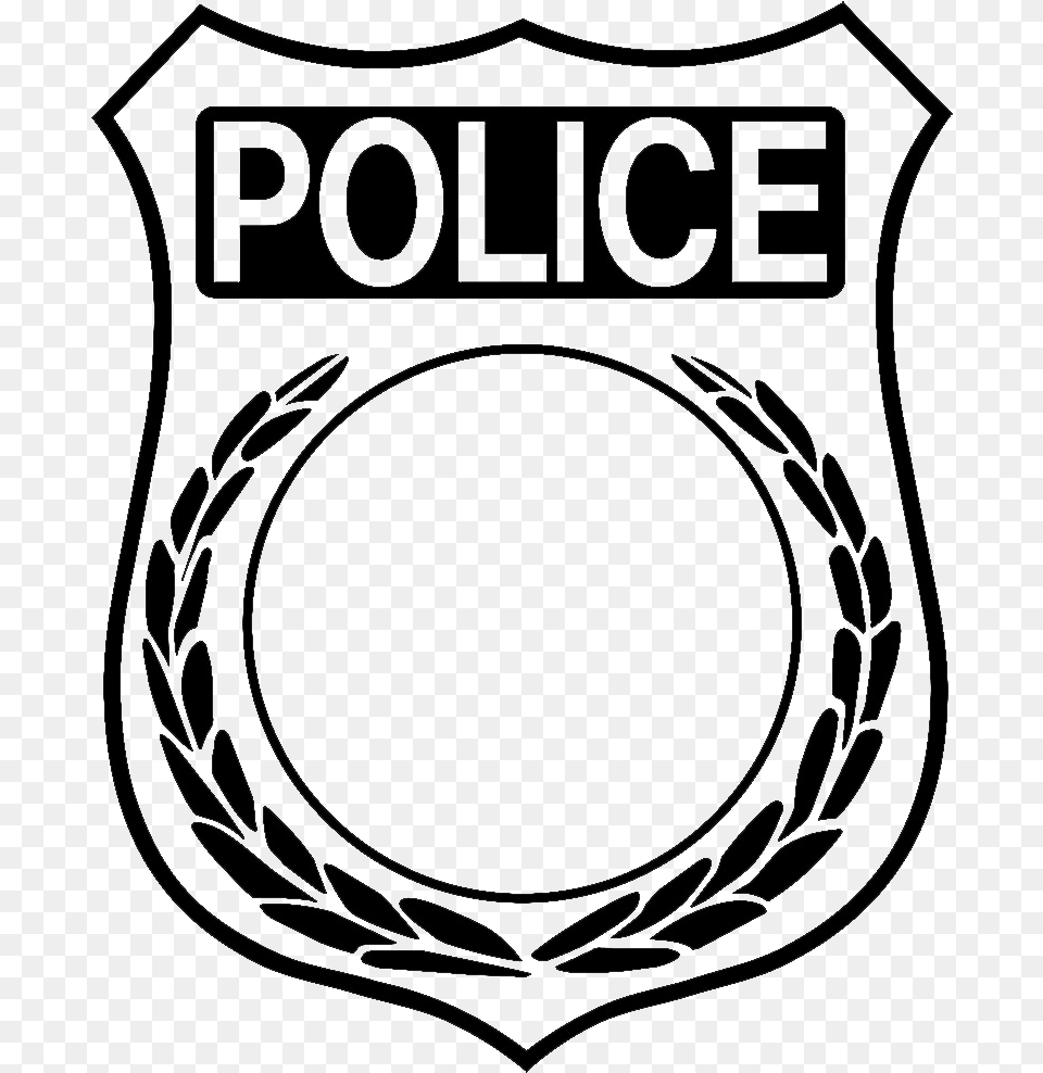 Police Badge Coloring Page, Ct Scan Free Transparent Png
