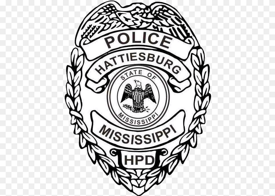 Police Badge Department Hattiesburg Transparent Police Department Badge Clip Art, Logo, Symbol, Emblem, Animal Png Image