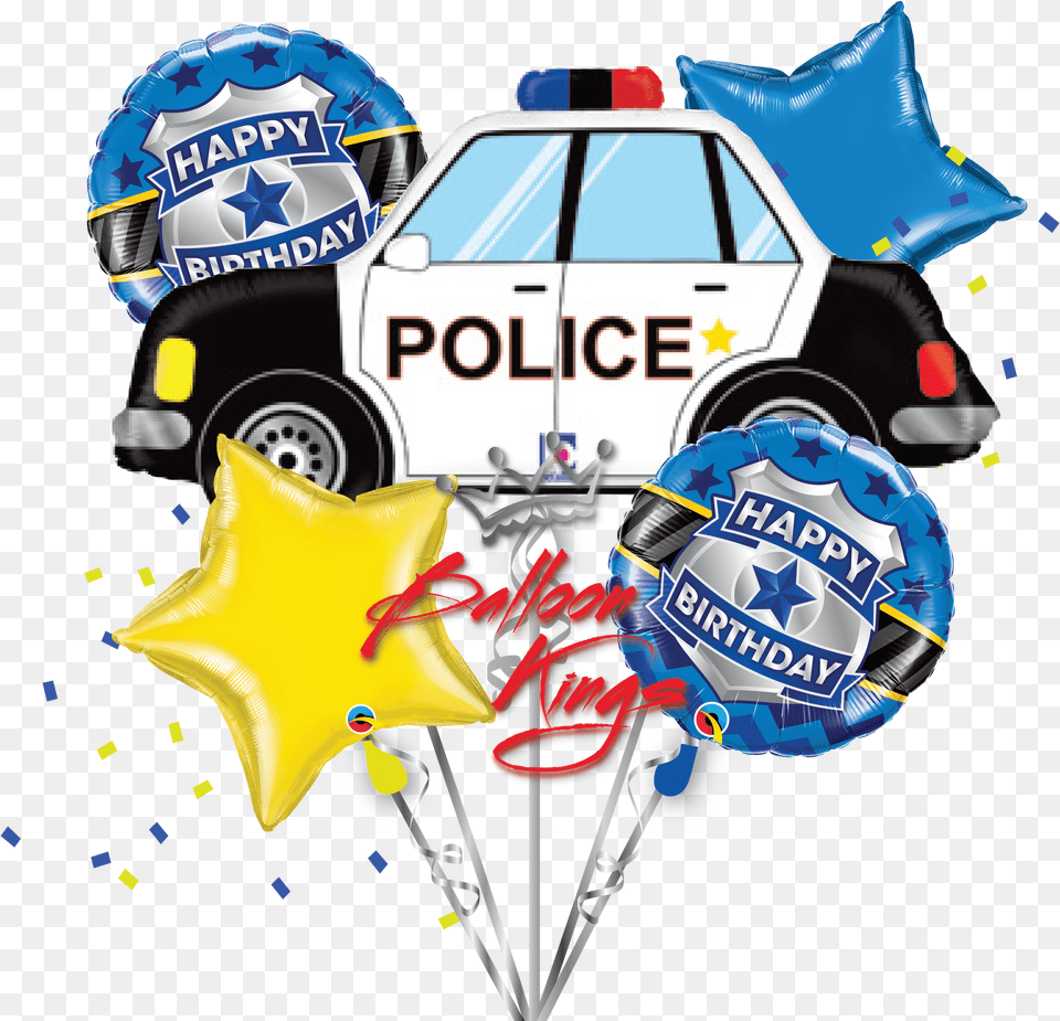 Police Car Bouquet Png Image