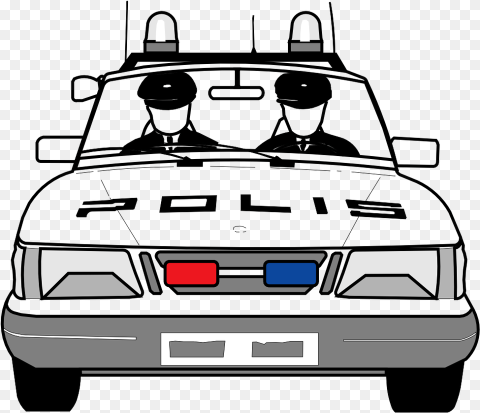 Police Car Coloring Book, License Plate, Transportation, Vehicle, Bumper Free Png Download
