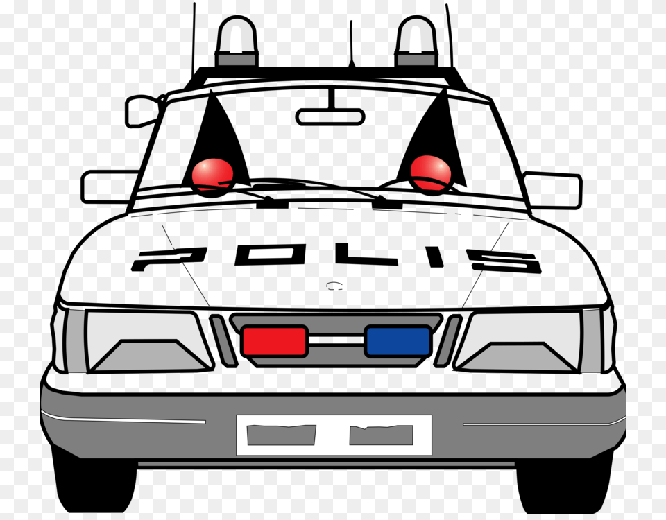 Police Car Coloring Book Police Officer, License Plate, Transportation, Vehicle, Bumper Free Transparent Png