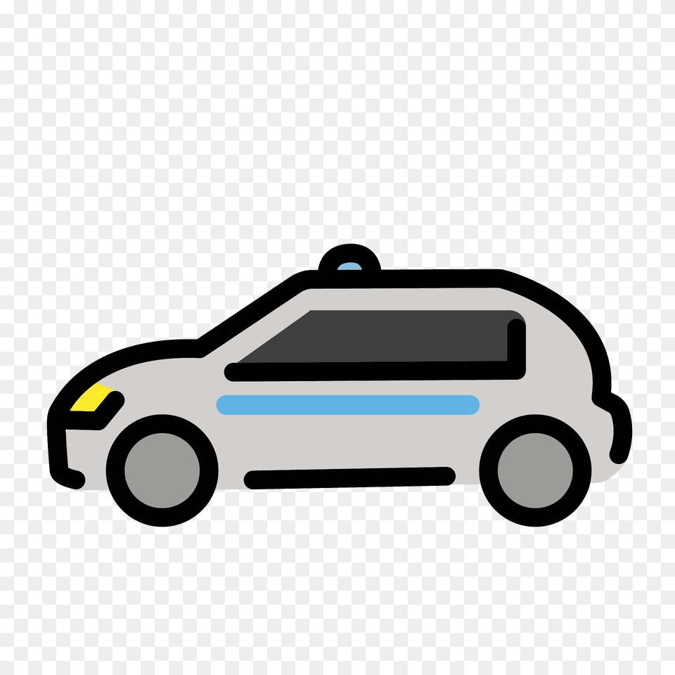 Police Car Emoji Clipart, Vehicle, Transportation, Tool, Plant Png