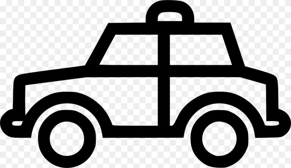 Police Car Icon Download, Vehicle, Transportation, Stencil, Lawn Mower Png
