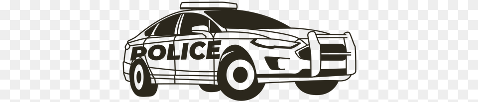 Police Car Lights Modern Right Stroke Automotive Decal, Police Car, Transportation, Vehicle Free Transparent Png
