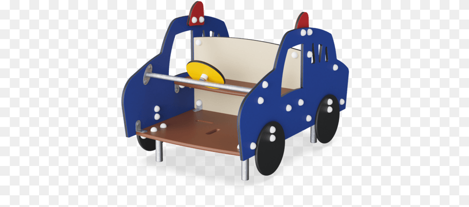 Police Car Playhouses And Themed Play From Kompan Police Car, Furniture, Bed, Bulldozer, Machine Free Png