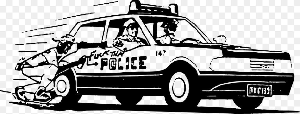 Police Car Police Officer Fuck The Police Vector, Vehicle, Transportation, Wheel, Machine Free Png Download