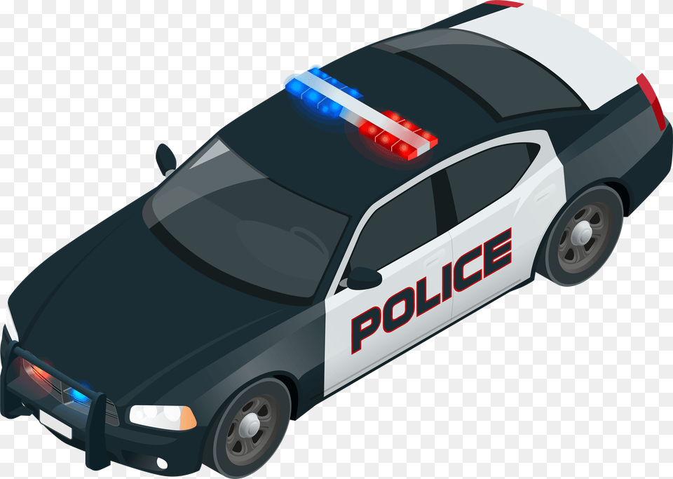 Police Car Police Officer Police Car Isometric Vector, Police Car, Transportation, Vehicle Png