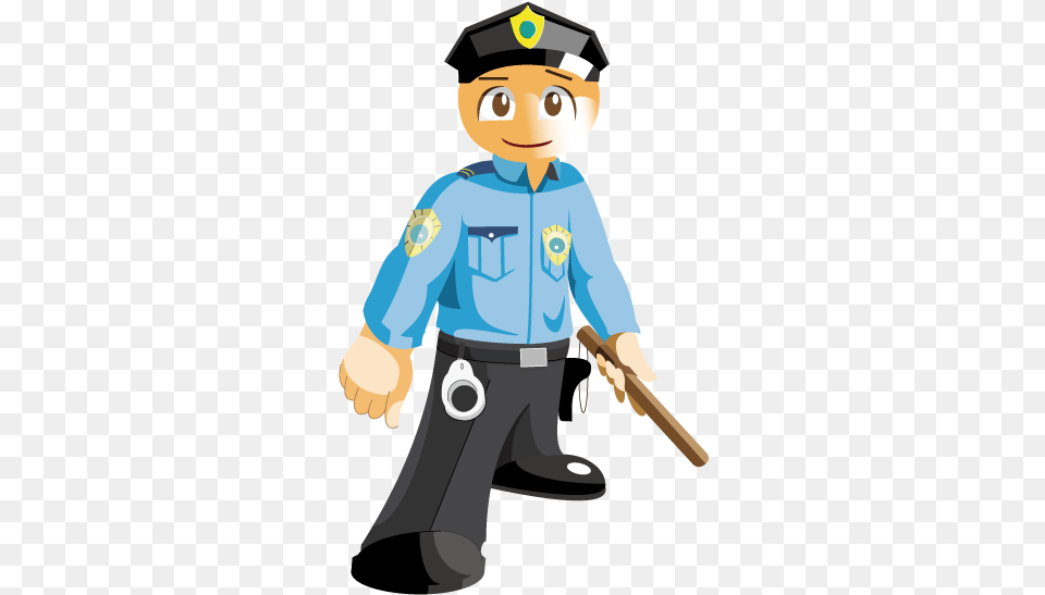 Police Cartoon Security Guard Career, People, Person, Cleaning, Face Png