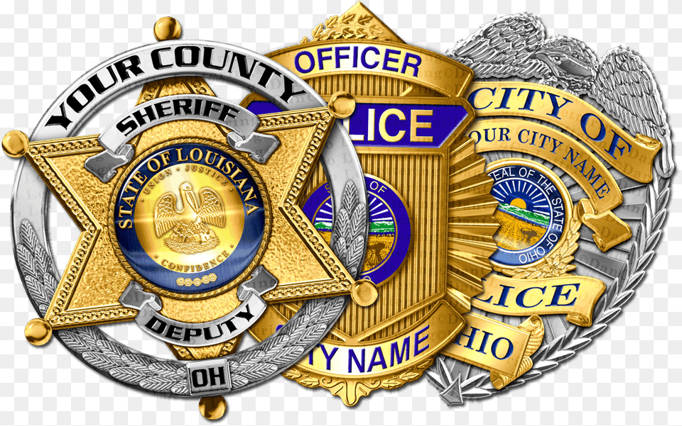 Police Clipart Batch Police And Sheriff Badges, Badge, Logo, Symbol Free Transparent Png