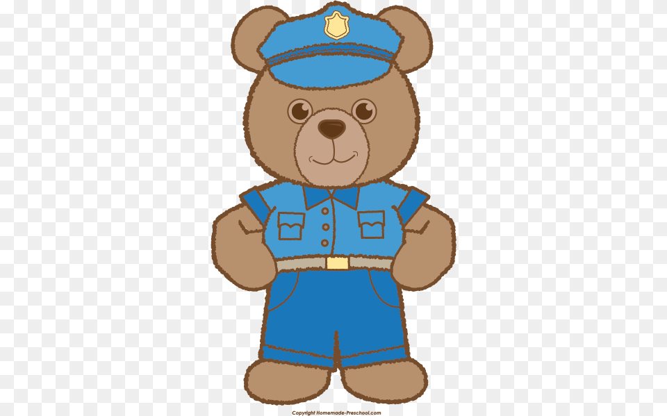 Police Clipart Bear Teddy Bear Police Cartoon, Teddy Bear, Toy, Animal, Mammal Free Png
