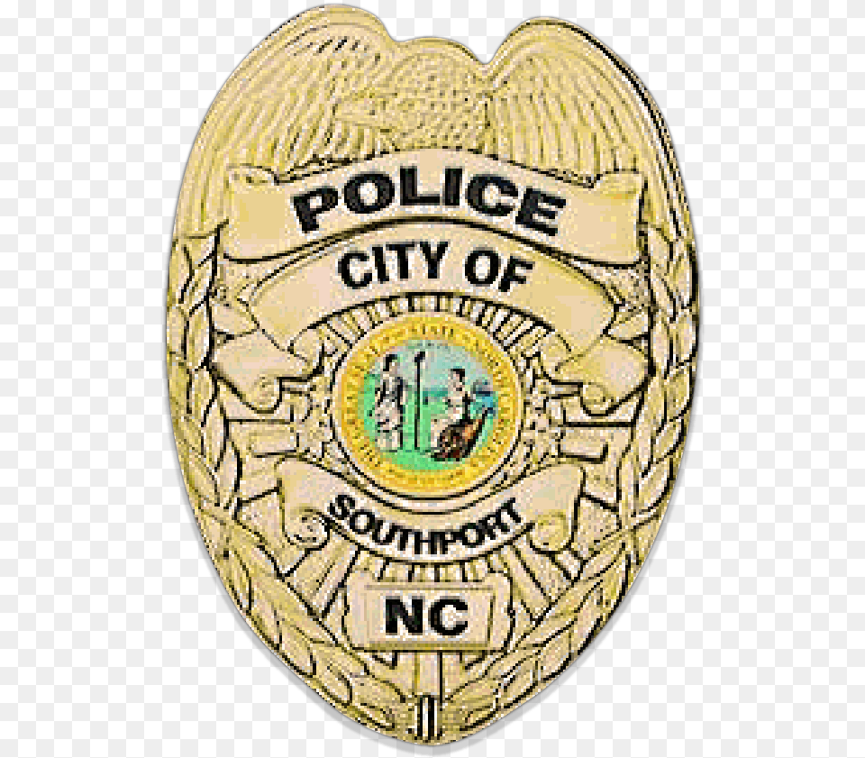 Police Department Serving The City Of Southport Nc Police, Badge, Symbol, Logo, Adult Free Transparent Png