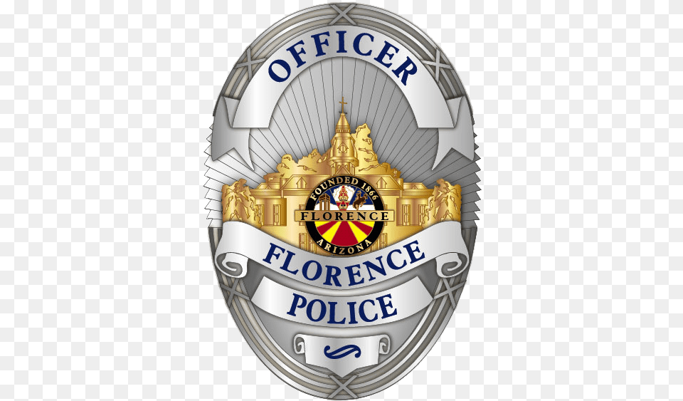 Police Department Town Of Florence Az Police, Badge, Logo, Symbol Free Png Download