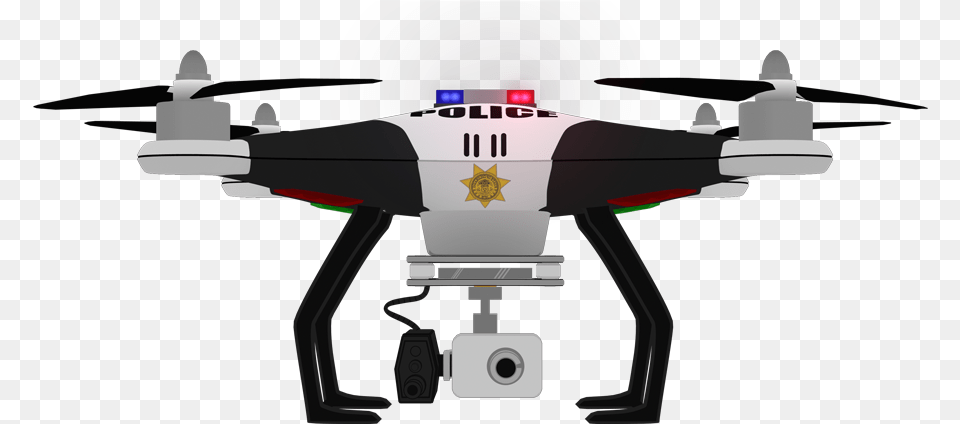 Police Drone, Robot, Aircraft, Airplane, Transportation Free Png