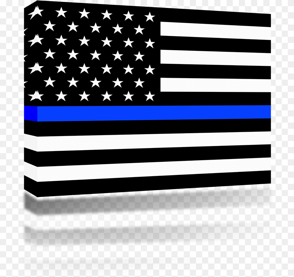 Police Flag Blue Line Ems Thin Line Flag Full Size Green Lives Matter Flag, American Flag Free Transparent Png