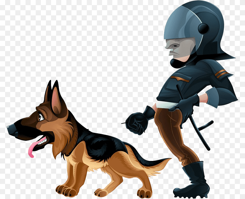 Police German Shepherd Dog Download Image, Person, Baby, Helmet, Animal Free Transparent Png