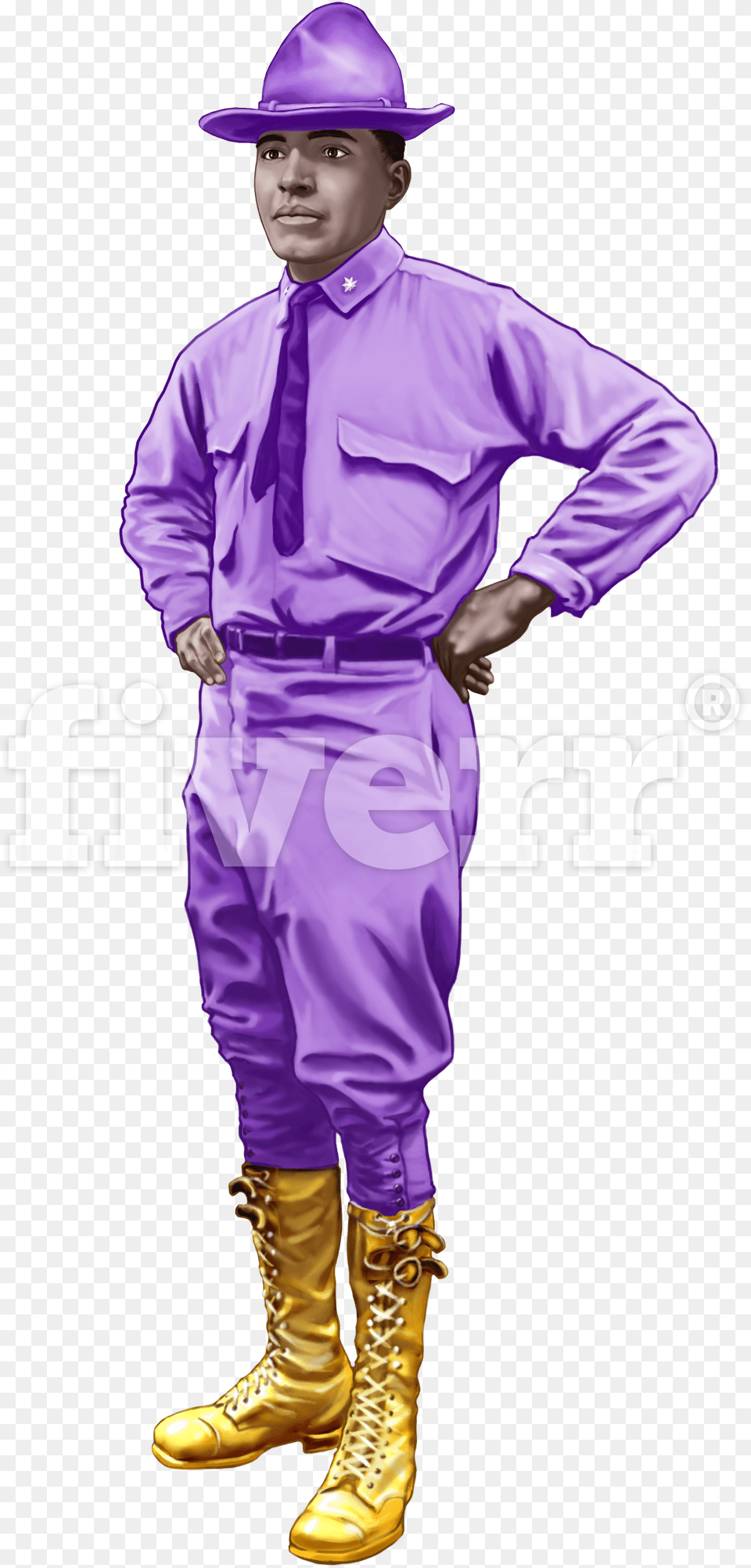 Police Hat, Adult, Male, Person, Purple Png Image