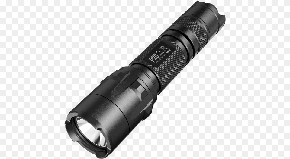 Police Led Flashlight With Instant Strobe Nitecore P20 Led Tactical Flashlight, Lamp, Appliance, Blow Dryer, Device Png Image