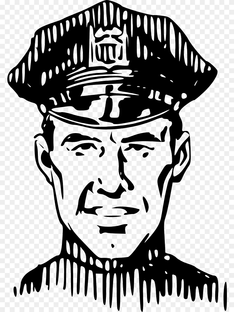 Police Line Art, Gray Free Png